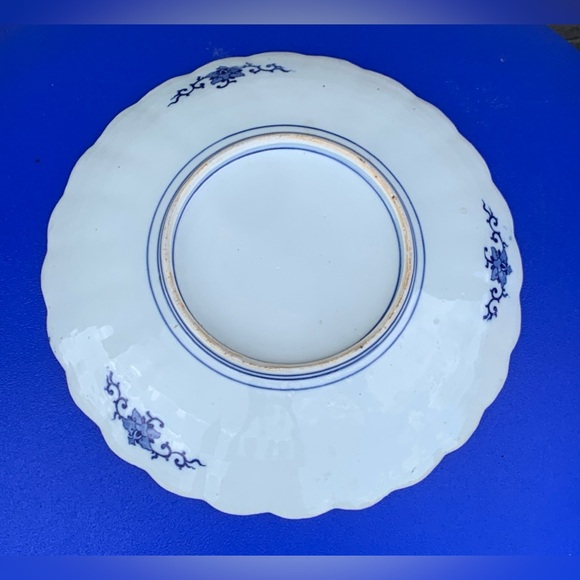 Late 19th Century Antique Chinese Quing Dynasty Scalloped Serving Plate Dish - Picture 10 of 14